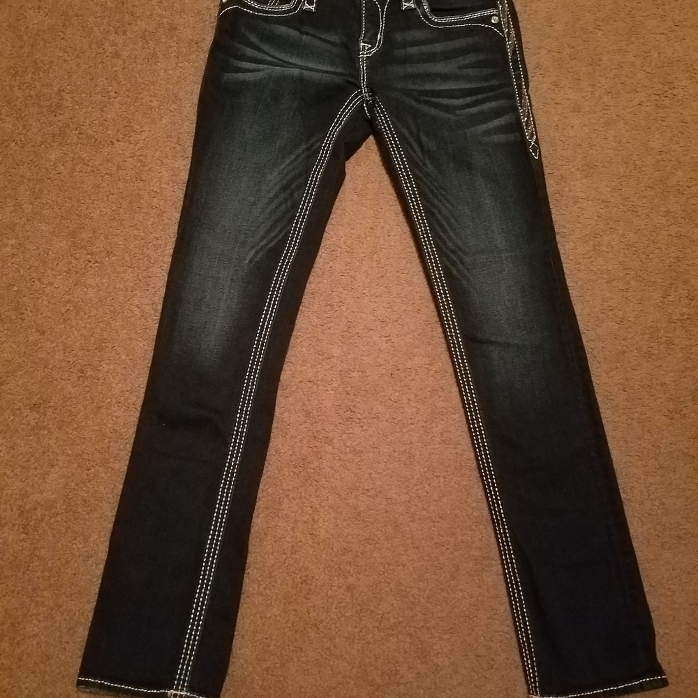 Rock Revival Yui 27 blue straight jeans